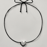 Annika Inez Heart necklace small silver