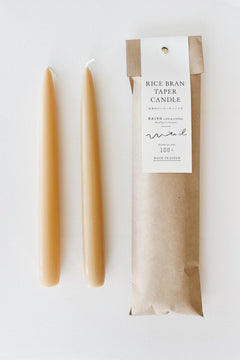 Daiyo Rice Bran Taper Candles - 2 Pack