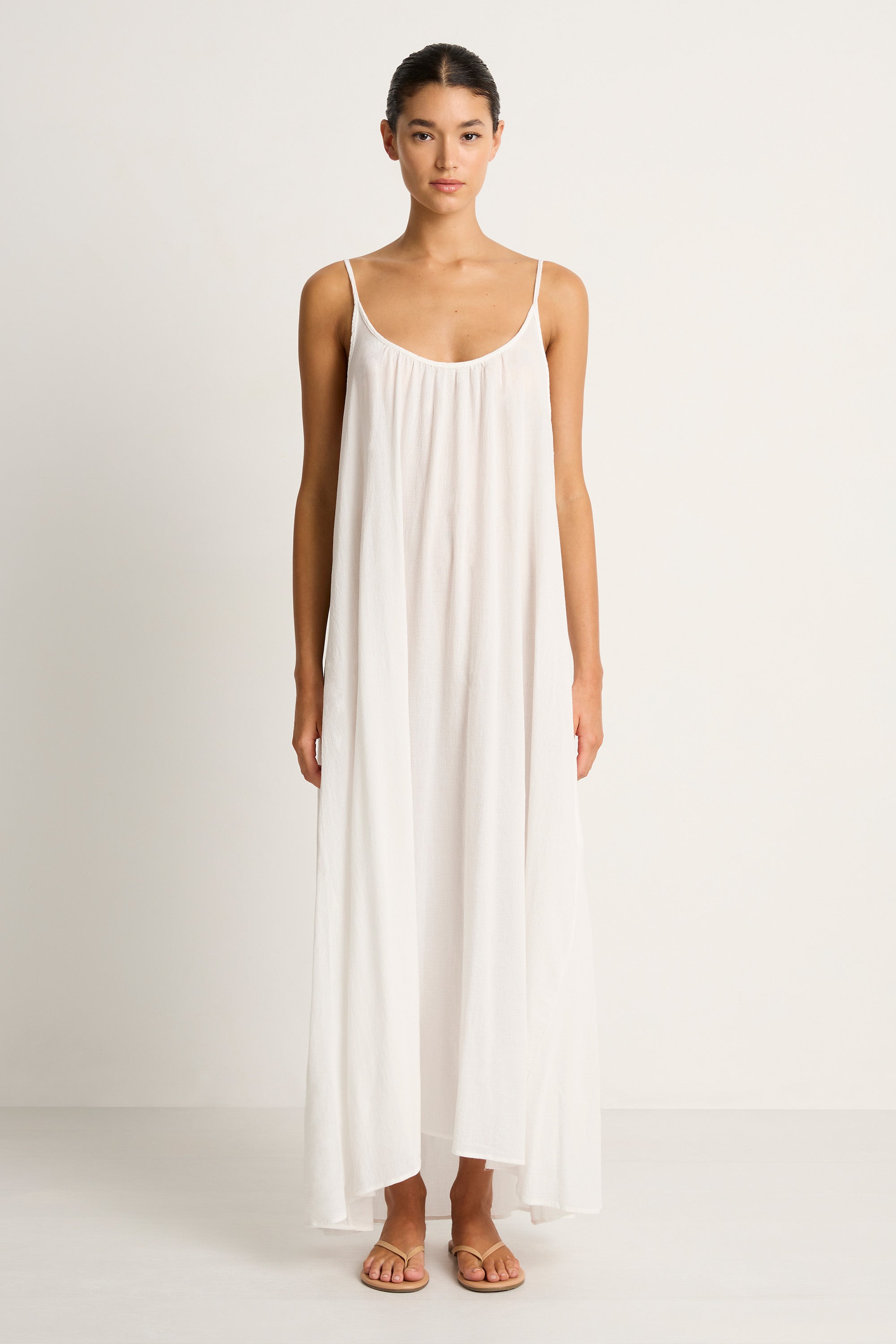 9SEED Tulum Maxi Dress - White