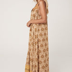 SPELL Chateau Maxi Sundress - Champagne