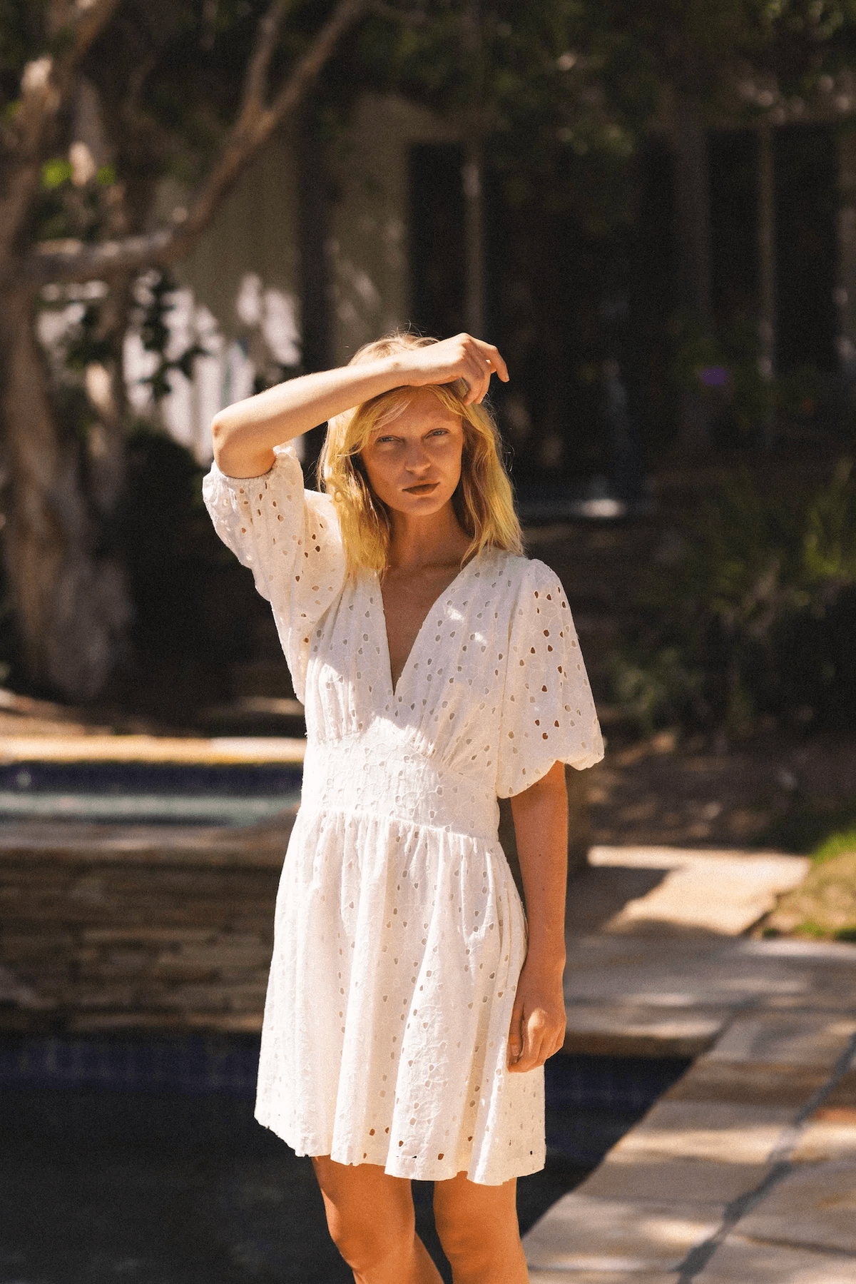 Daisy discount eyelet dress