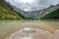 Explore New Fall Arrivals - Glacier Mountain Lake View