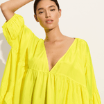 Anaak Airi mini dress in fluoro yellow