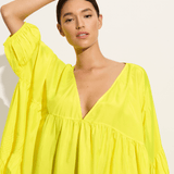 Anaak Airi mini dress in fluoro yellow