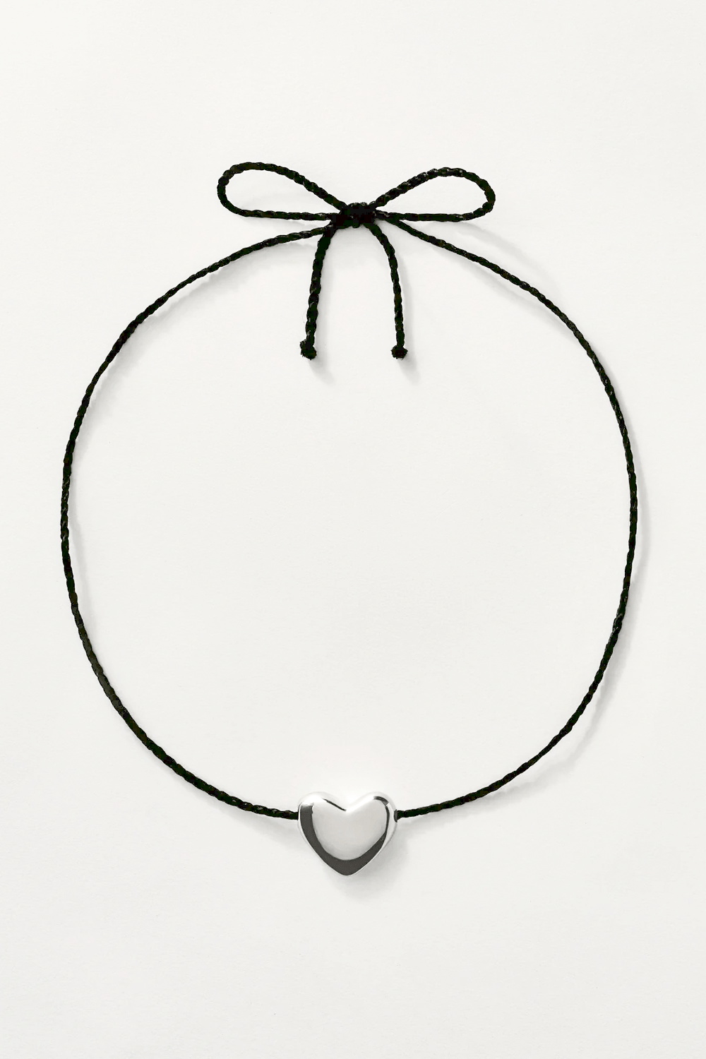 Annika Inez Heart Necklace - Small Silver