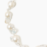 Chan Luu White Baroque Pearl Collar Necklace