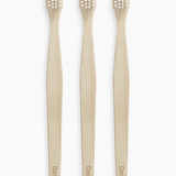 Davids Premium bamboo toothbrush adult soft 3 pack