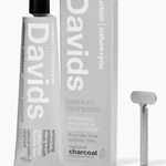 Davids Premium Toothpaste Charcoal & Peppermint 5.25 oz