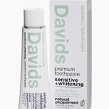 Davids Travel Size Premium Sensitive & Whitening Toothpaste 1.75 oz