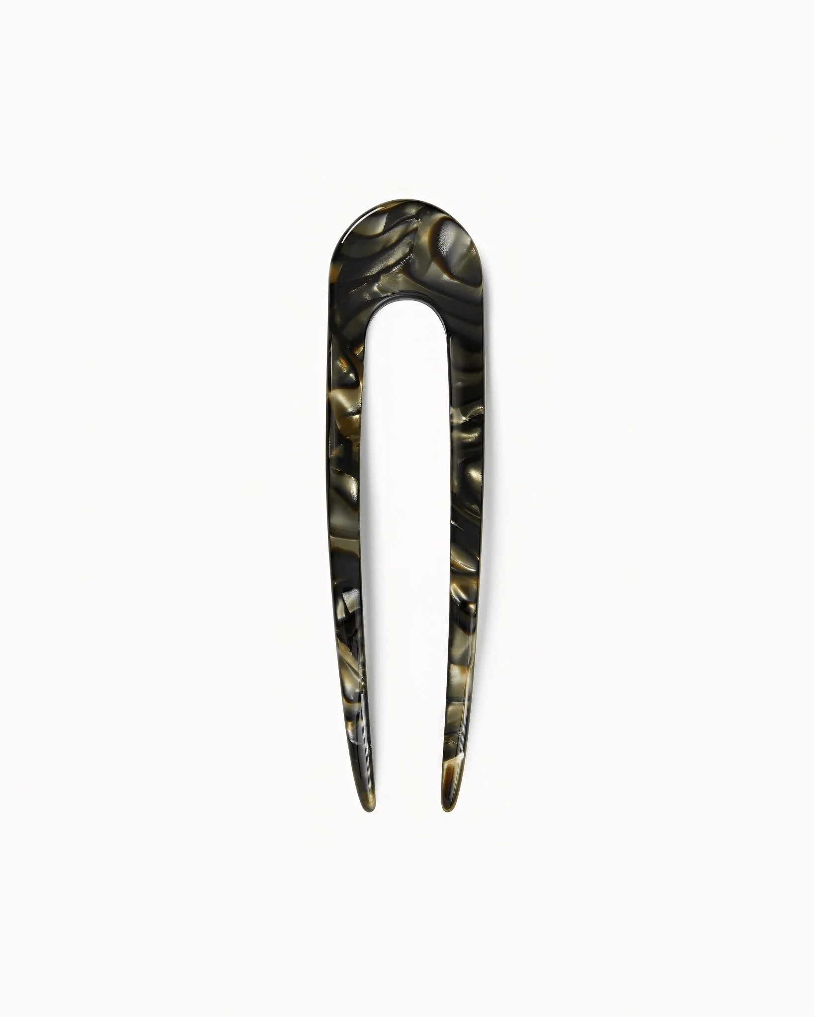 Machete French Hair Pin - Midnight Horn