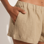 Mikoh Ropa high waisted short in sandy