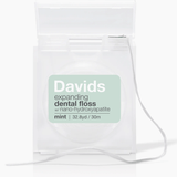 Davids expanding dental floss refillable dispenser mint 30m