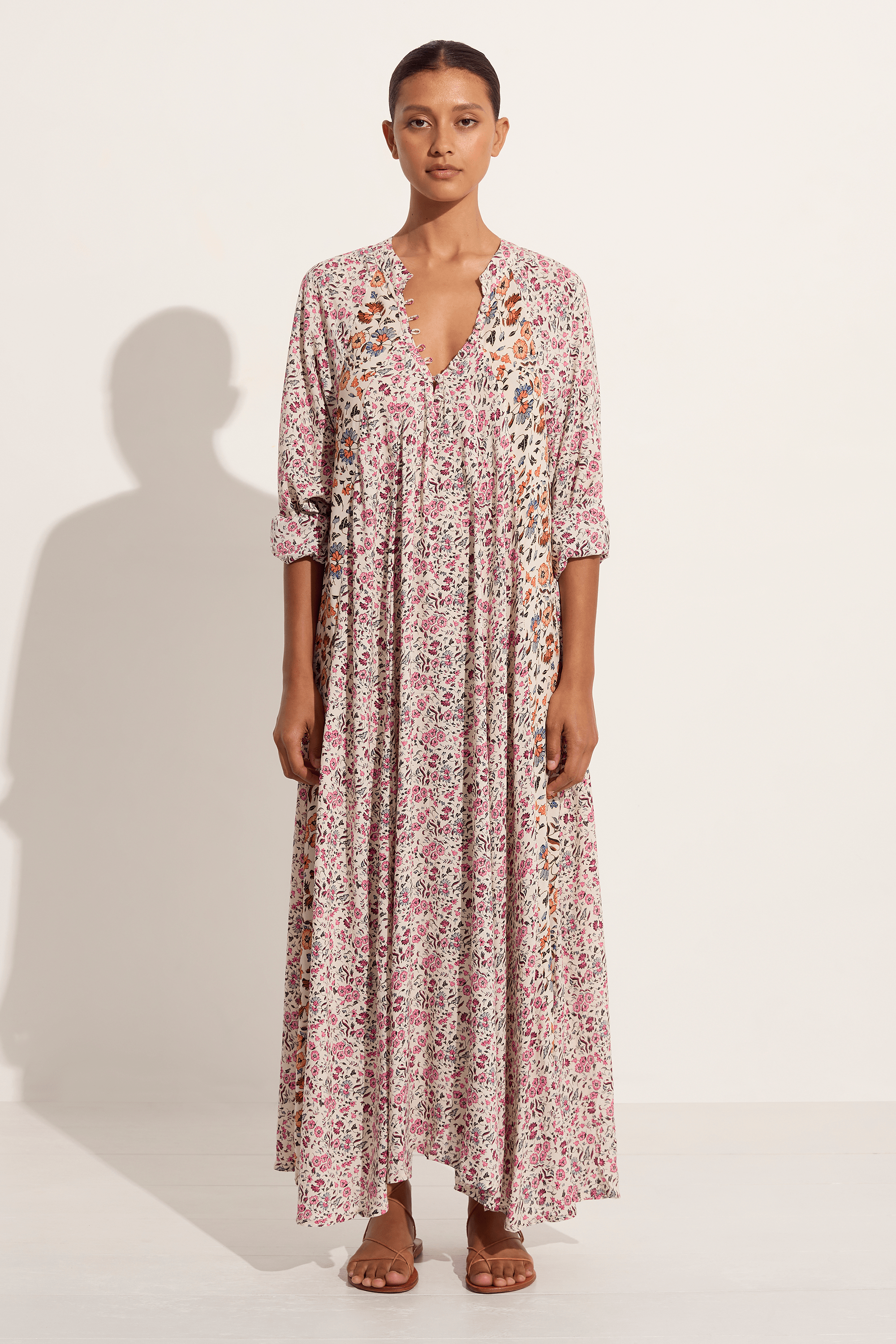 Natalie Martin Fiore maxi in petite fleur print rose