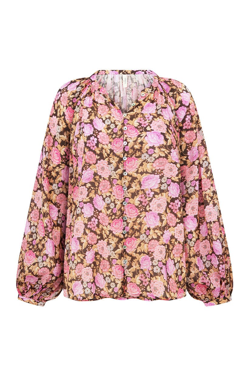 SPELL Enchanted wood blouse in rose