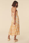 SPELL Enchanted wood strappy maxi dress in dandelion