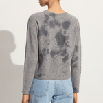 Suzusan Cashmere seamless pullover Short in grey / grey