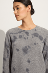 Suzusan Cashmere seamless pullover Short in grey / grey