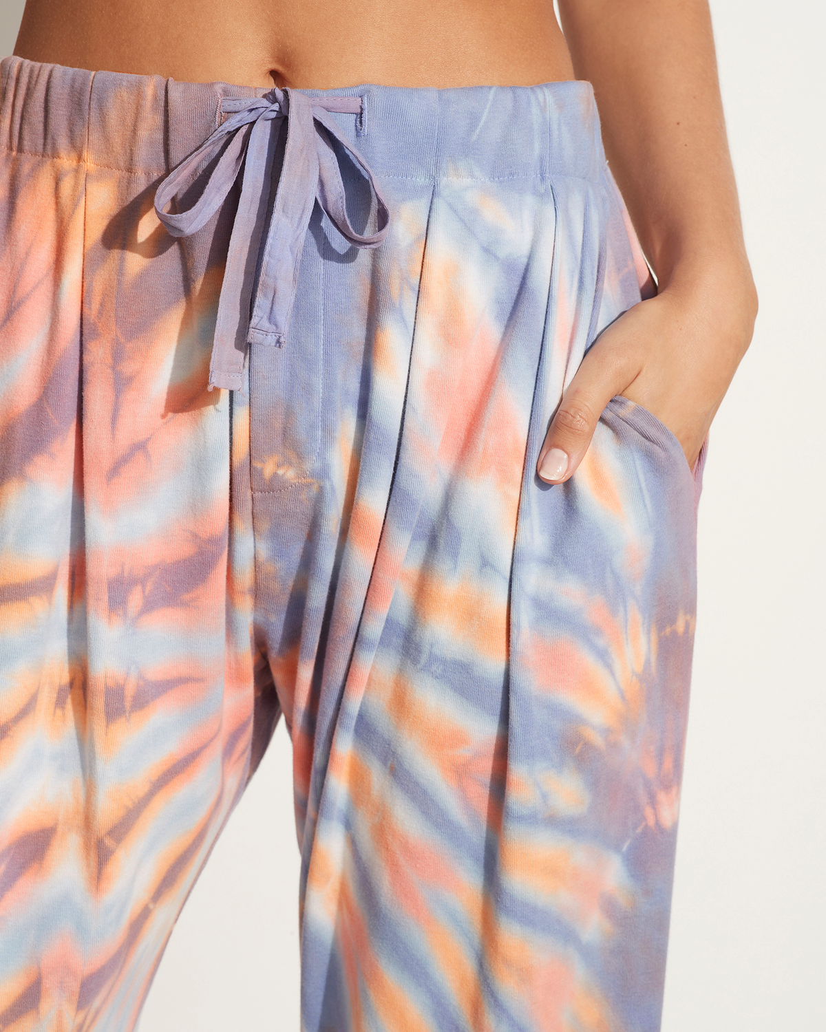 Raquel Allegra Dropped crop pant in sunset
