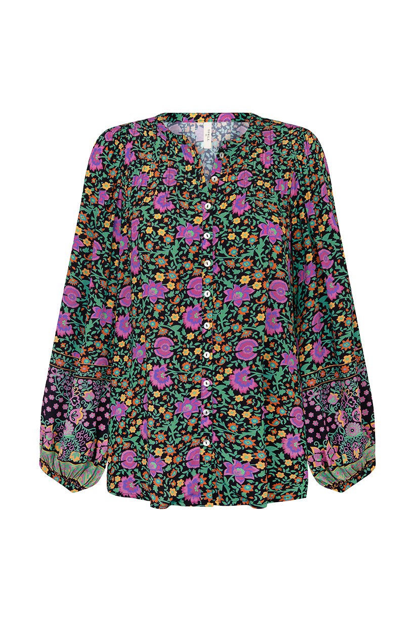 SPELL Village blouse in forest