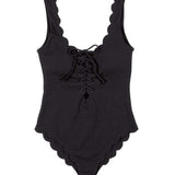 Marysia Palm Springs Tie Maillot in black